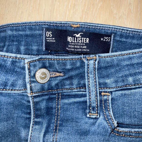 Hollister Women's Super Flare High Rise Denim Jeans - Picture 3 of 3